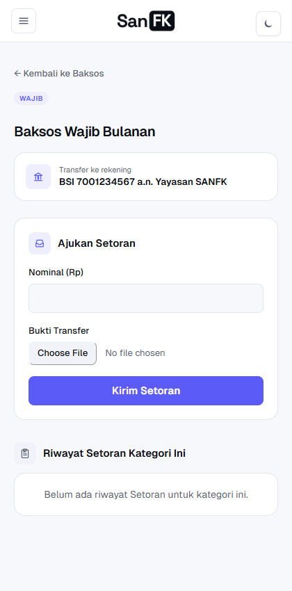 Detail kategori Baksos Wajib Bulanan